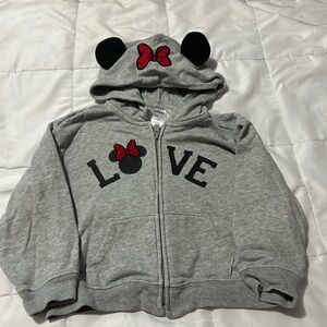 GAP Gray Hoodie with Mini Mouse Accents